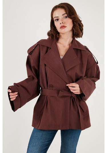 Lela Bayan Trençkot 6839609 Bordo Bordo