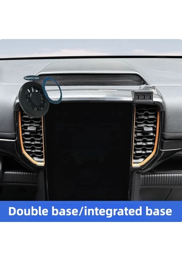 Xuweiwei Ford Ranger T9 2023-2025 Manyetik Cep Telefonu Tutucu Ana Yolcu Tarafı Manyetik Araç Aksesuarı