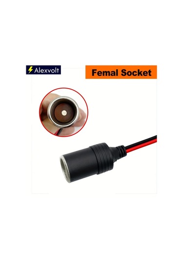 Xuweiwei 3.9m 13ft 14awg 15a Araç Şarj Kablosu Led Işıklı Erkek Dişi Sigara Çakmaklı Adaptör Hava Kompresörü Soğutucu