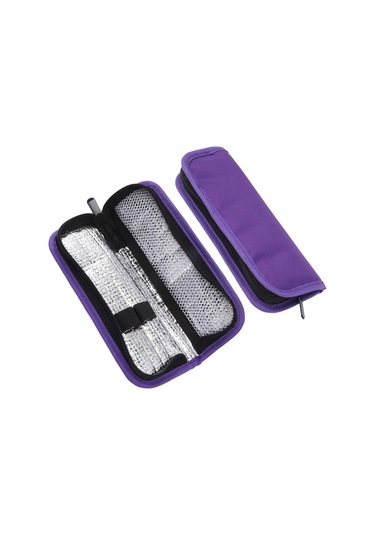 Yalıtımlı Soğutucu Çanta, Su Geçirmez Pu Kumaş, Hafif, Taşınabilir İnsülin Soğutucu Diyabet İlaç Düzenleyici, Takviyeli Seyahat Çantası Çok Renkli