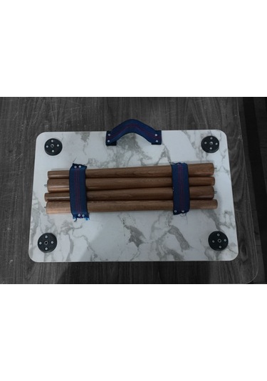 Portatif, Çok Amaçlı, Taşınabilir Kamp, Piknik, Seyehat Masası Beyaz