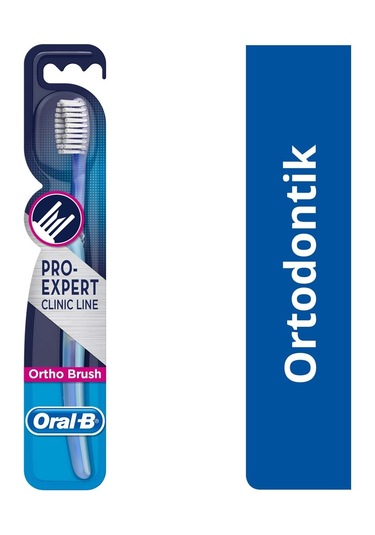 ﻿Oral-B 3D White Hafif Nane Diş Macunu 2 x 75 ML + Clinic Line Ortodontik 35 Diş Fırçası 2'li