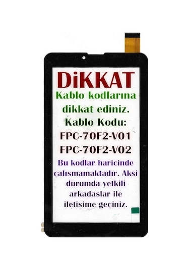 Syrox Syx-T704 Dokunmatik Siyah - Model 2