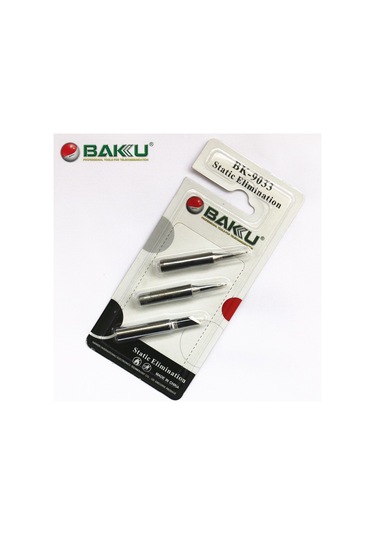 Bk-9033 Baku Havya Ucu Seti 3 Parça Balta / Sivri / Eğimli