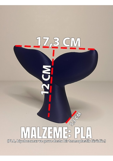 Modern Balina Kuyruğu Obje Minimal Salon Masa Üstü Dekoru 001