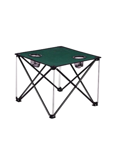 Katlanır Kamp Masası Lacivert - Mavi Renkli 47 cm Kare Çantalı