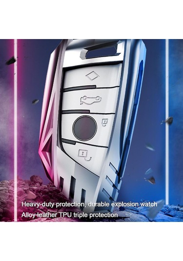 Xiyyadms 525li 5 Serisi 530 Bıçak 3 Serisi X1-x6 Çinko Alaşım Uzaktan Kumanda Kılıfı - Mor A Tipi