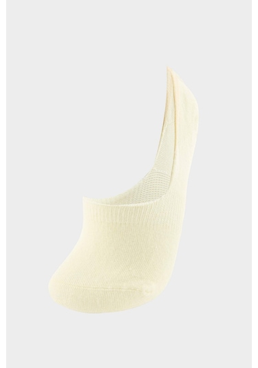 Defacto Kadın Görünmez 3lü Pamuklu Babet Çorap T6922aznsyl73 Sarı
