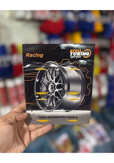 Universal Araç Uyumlu, Bmw Jant Göbeği Arması, Sticker 4'lü Set 60mm Siyah