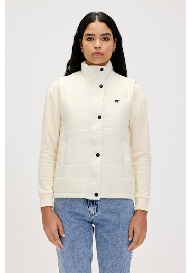 Bianca Beyaz Kadın Yelek-beyaz Beyaz