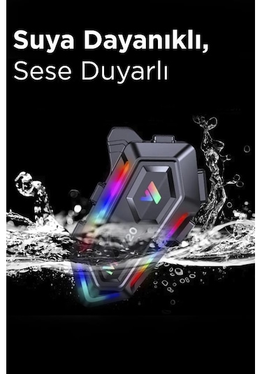 Torima Y20 Siyah Bluetooth Intercom Motosiklet Kulaklığı