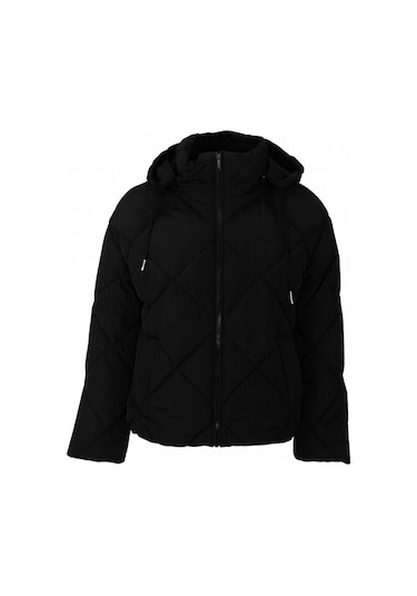 Trender Siyah Kadın Mont Y116 Siyah