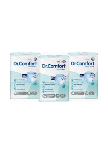 Dr.Comfort Yetişkin Emici Külot Ekstra Büyük Boy XL 3 x 30'Lu 90 Adet