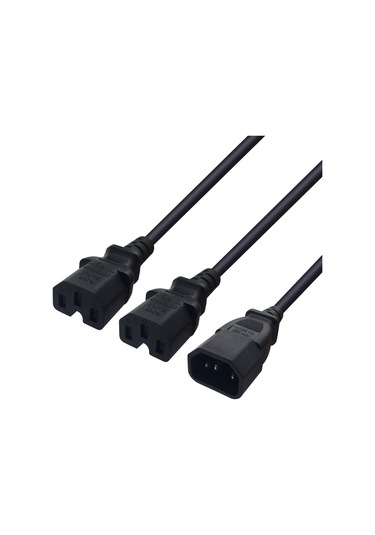 Suntek LEC320 C14 - 2XC15 Ac Güç Adaptörü Y Ayırıcı Kablo