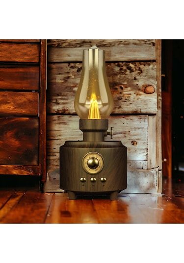 Rt-765 Nostaljik Gaz Lambalı Radyo,loş Işık Detaylı Nostalji Retro