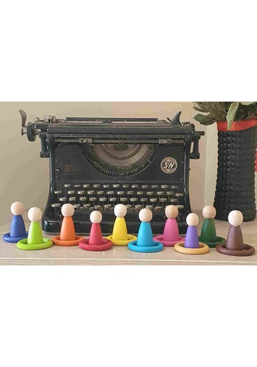 Waldorf Montessori Pegleri Nins Ve Halkaları 10'lu İnsancık + 1