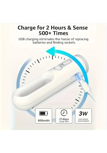 Cordial 2 Adet Vücut Sensörlü Akıllı Işık Usb Şarj Edilebilir El Feneri Hareket Sensörlü İç Dış Mekan Gece Lambası Yatak Odası Okuma Aydınlatması