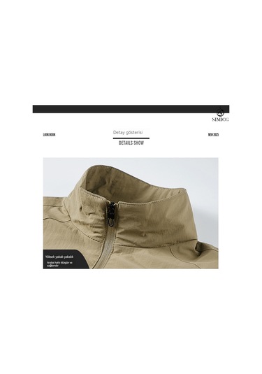 Açık Hava Sporları İçin Sade Erkek Ceketi, Bol Kore Tarzı, Günlük Giyim Kahverengi