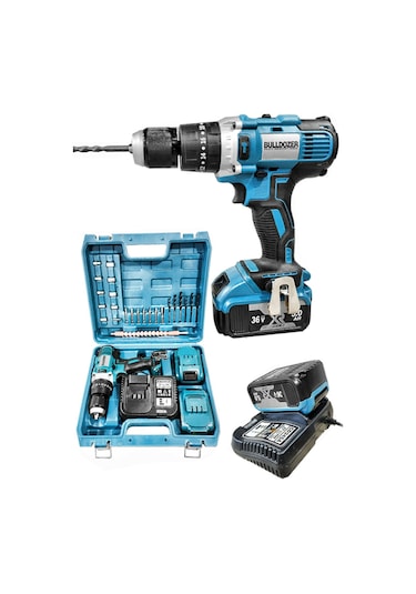 Bulldozer 3200 W 36V 5ah Darbeli Çift Akülü Şarjlı Vidalama