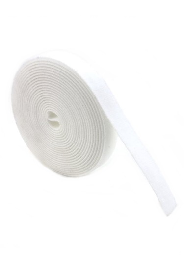 Kablo Toplama Cırtı Beyaz 1metre Cırt Cırt Bant Kablo Düzenleyici