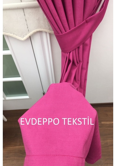 Taç Soft Fuşya Fon Perde Fuşya