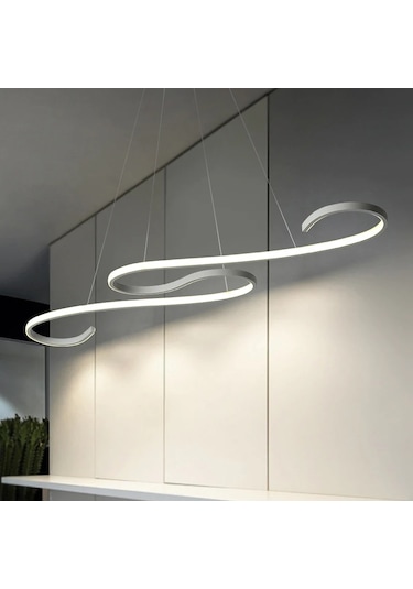 İnfinity 3 Renk Işık 120x30 CM Sarkıt Avize Antrasit Gövde Antrasit