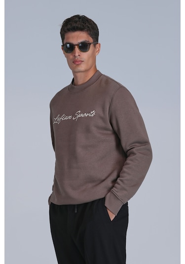 Lufian Loved Erkek Sweatshirt Bakır 112030137100450 Bakır