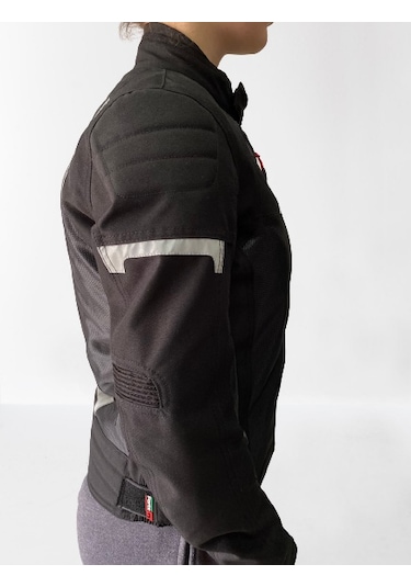 Forte Gt Inferno Kadın Motosiklet Montu 4 Mevsim Siyah Renk