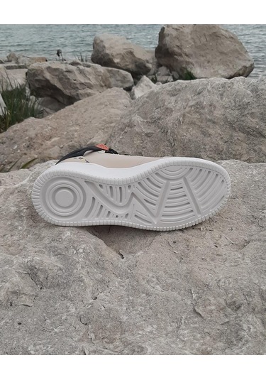 Dunlop 2243 Bej Renk Fuspetli Ortapedik Boğazlı Spor Ayakkabı AYKSAYAK-000504