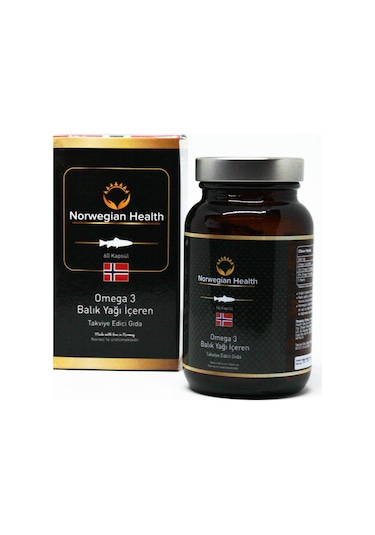 Norwegian Health Omega 3 1000 MG Somon&Morina Balık Yağı﻿ 60 Kapsül