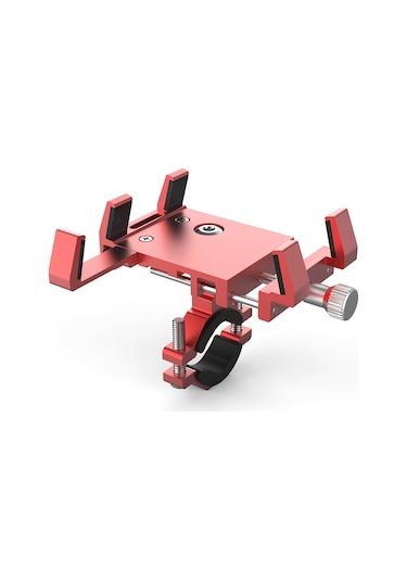 Gajeena Kırmızı Alüminyum Bisiklet Telefon Tutucu 5 Ayağa Sabitlenir 22-36mm Çubuk Uyumlu Kokulu Aromalı Taşıyıcı