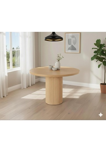 Verona Doğal Ahşap Yuvarlak Yemek Masası Takımı 4 Kişilik Modern Scandinavian Stil Naturel Beyaz Verona Doğal Ahşap Yuvarlak Yemek Masası Takımı 4 Kişilik Modern Scandinavian Stil Naturel Beyaz
