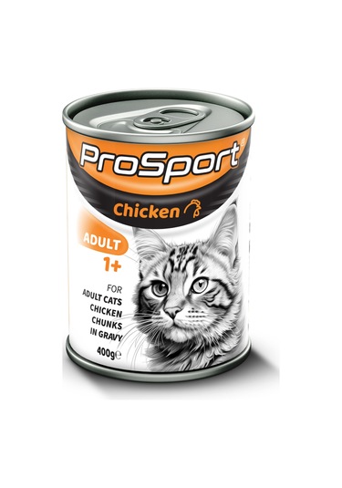 Prosport Chunk Tavuk Etli Yetişkin Kedi Konserve Mama 400 G