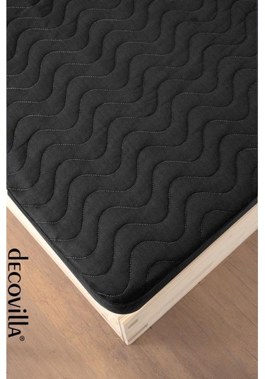 Micro Kapitone Fitted Full Kenar Su Sıvı Geçirmez Alez Kömür Grisi