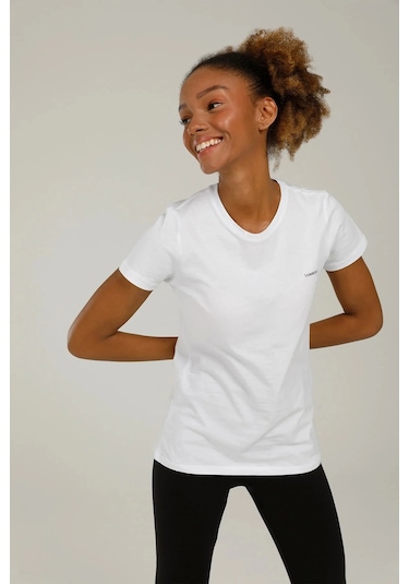 Lumberjack Ct122 0 Yaka Basic Bayan Body - Beyaz