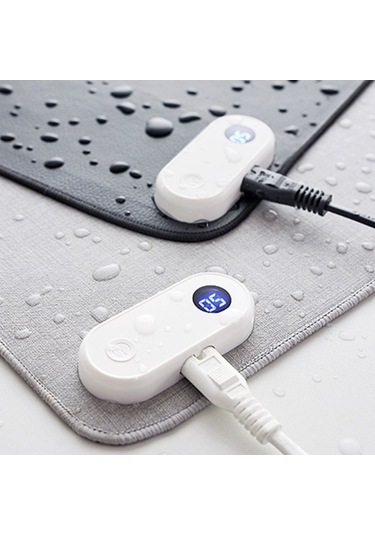 Isıtmalı Fare Altlığı Masa Gri