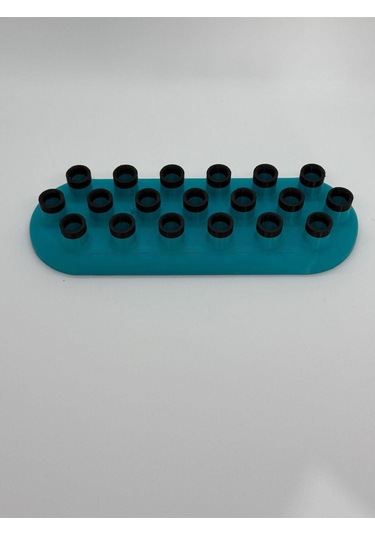 Ceviz Dizayn Standup Kalemlik Ondokuz Gözlü Boya Kalemi Düzenleyici Ressam Kalem Standı