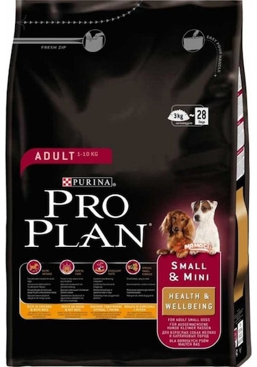 Purina Pro Plan Adult Small Mini Tavuklu Küçük Irk Yetişkin Köpek Maması 3 KG