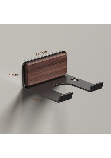 Dolıty Saç Kurutma Makinesi Tutucu Otel Duvar Ev Duvara Siyah