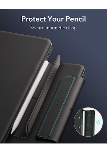 iPad Uyumlu  Pro 13" 2024, M4 Rebound Manyetik 360 Klavyeli Kılıf Klavyeli Kılıf