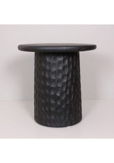 Okımı Siyah Mungur Sehpa 45x45x30 Cm Siyah