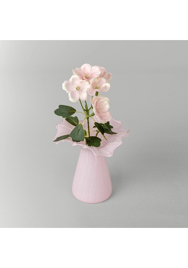 Linens Finch Mumluk Vazo 11x11x12 Cm Pembe Pembe