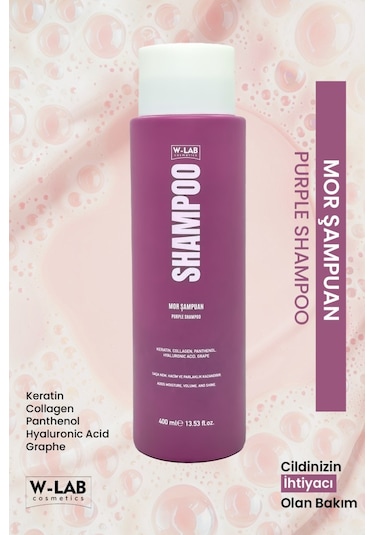 W-Lab Cosmetics Mor Şampuan 400 Ml