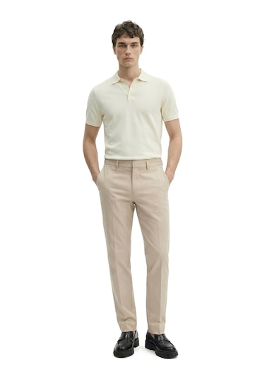 Düz Kumaş Slim Fit Klasik Erkek Pantolon Rafael Bej