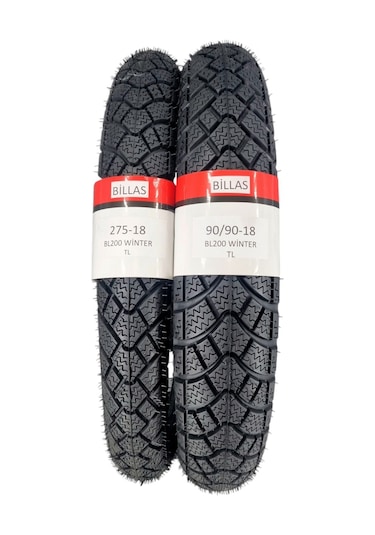 Kışlık Lastik 90/90-18 Ve 275-18 Takım Tl Tubeless - Dubleks