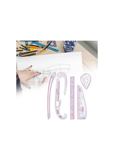 Suntek Magideal Metrik Cetvel Seti Şablonlar Elbise 6-parça