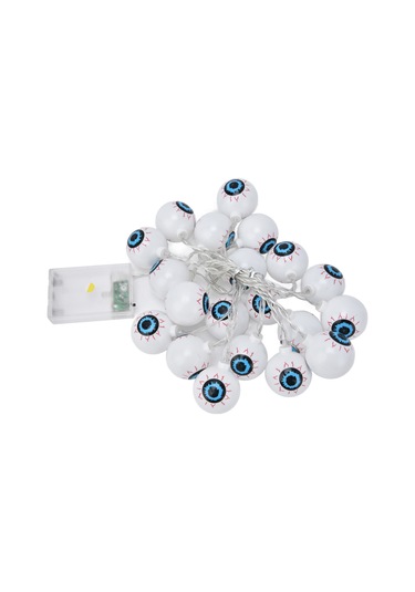 Lemestar Halloween Ghost Eye Led Işık Zinciri 3m 20led, Sabit+yanıp-sönen Mod, İç/harici Korkunç Parti Dekorasyonu, Pil İle Çalışır Pil Dahil Değil Diğer