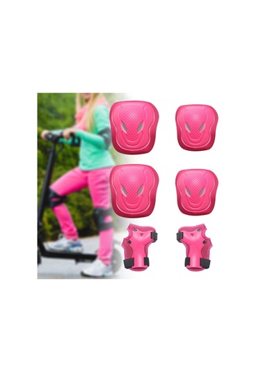 Suntek Koruyucu Dişli Seti Bisiklet Rahat Taşınabilir Dış El Pembe