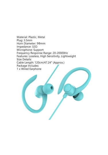 Kablolu Kulaklık Geniş Uygulama Çevresel Ses Efekti Ergonomik Yaratıcı 3.5 MM Gürültü Önleyici Sporcu Kulaklık Ses Aksesuarları