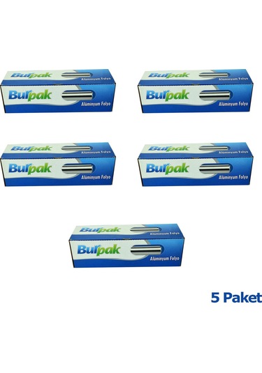 Burpak Alüminyum Folyo 30 CM x 100 M 10 Mikron 5'li